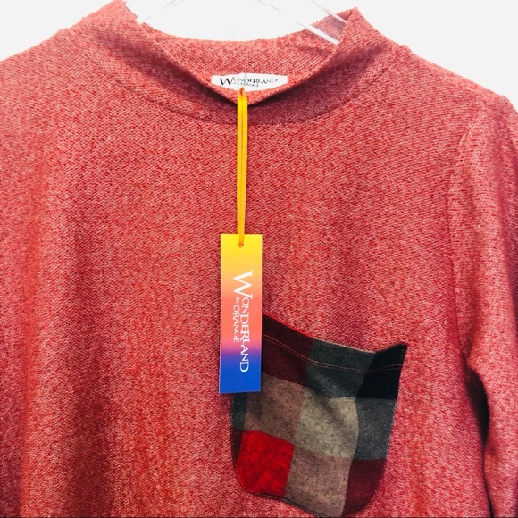 Wonderland of Orange Mixed Print Tunic - Picture 5 of 11